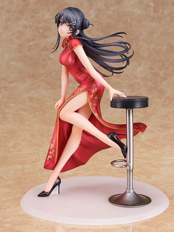 Maxcute Animation Sexy Figures Cheongsam Sakurajima Mai Ver. 1/7 POLYVINYL CHLORIDE Action Figure Native 18 ± for Adult Collector Present Miniature
