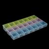 Health Care Portable One-week Reminder 3 Rows of 21-grid Rainbow Diamond Storage Box