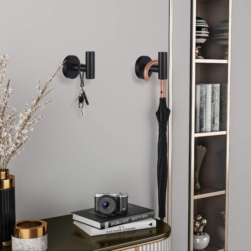 4 set gancio per asciugamani da bagno, appendiabiti da cucina, appendiporta resistente, per asciugamani accappatoi armadietti (devono essere forati e installati)