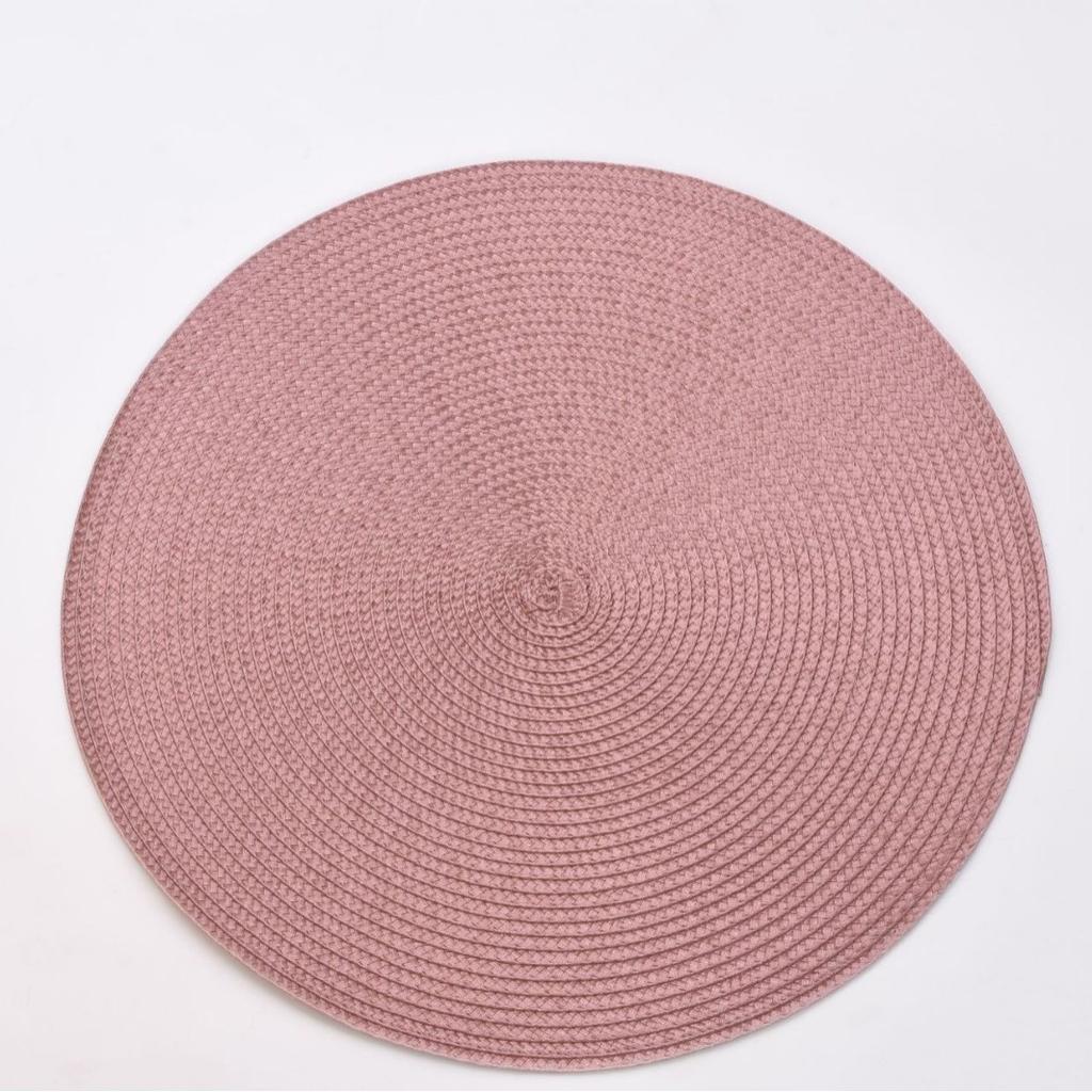 Ningxin PP Round Hand-woven Placemat Thermal Insulation Mat Table Mat Hotel Western Food Mat Non-slip Mat Home Decoration
