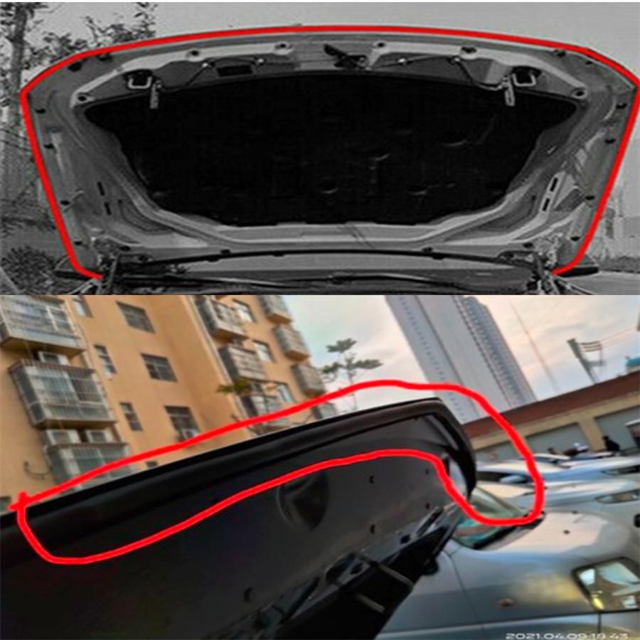 3.6M Car SUV Hood Vulcanization W/ Air Vent Rubber Sealing Strip Sealant Rubber