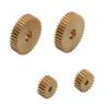 10PCS Modulus 0.2 Mini Brass Spur Gear 10T 12T 15T 20T 30T 40T Pinion Hole Dia.0.8/1/2mm Gears DIY RC Car Motor Shaft Connector