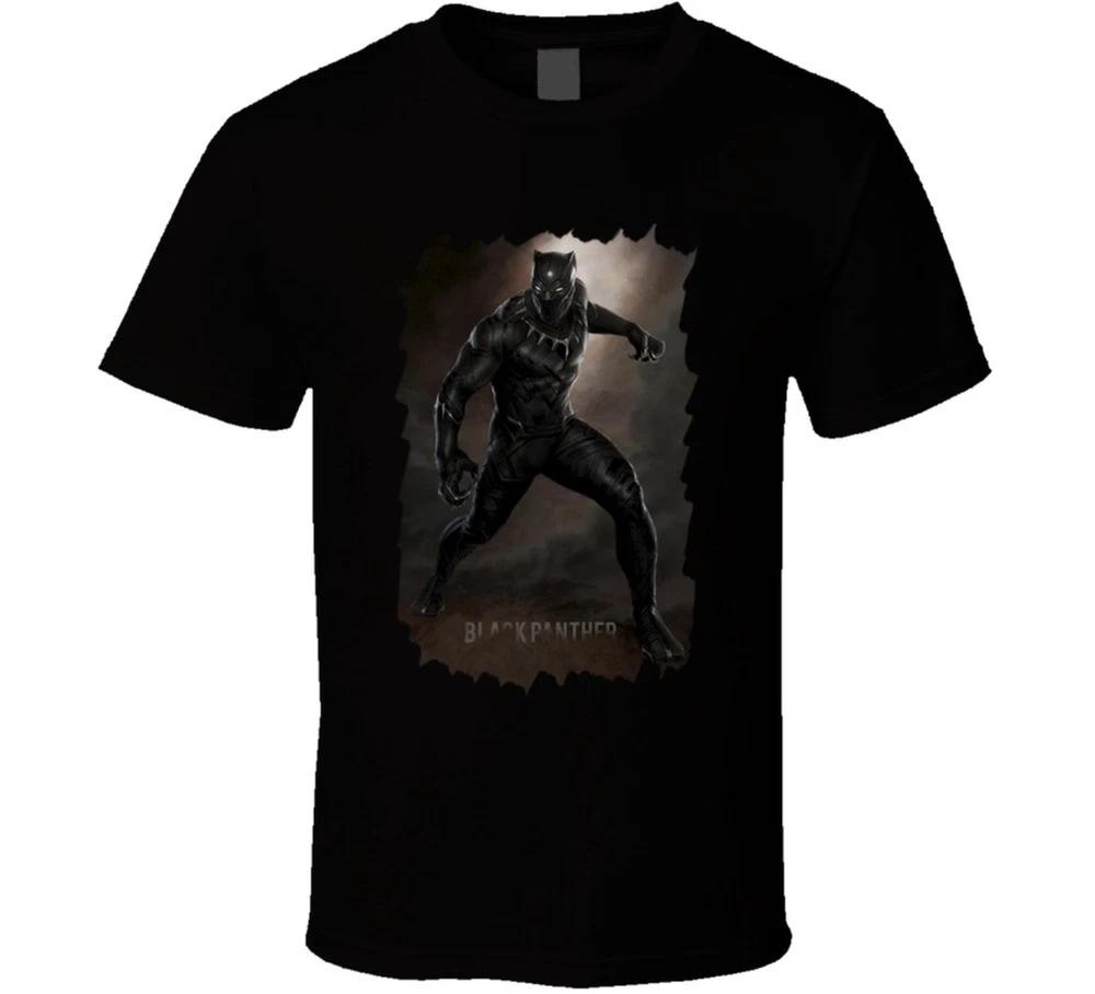 Black Panther Movie Poster Retro Look T Shirt S