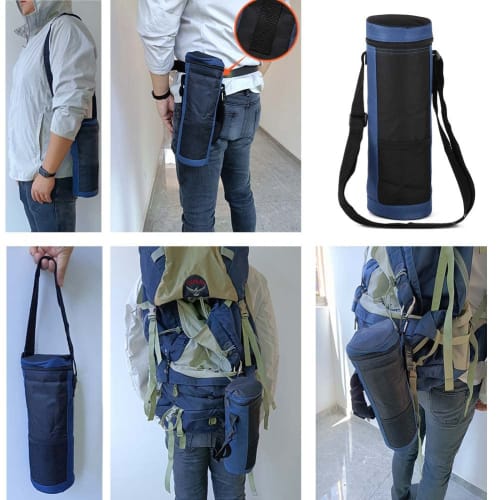 Futakuchi Water Bottle Cover, Insulated, 1L, 1.5L, 2L Capacity, Water Bottle Holder, Handbag, Crossbody, Shoulder Strap, Insulated Case for 1.8L Water