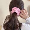 Blush Stripe Scrunchie / Daily Striped Hair Tie