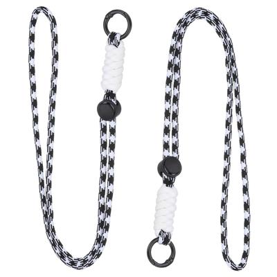 PATIKIL 2pcs Paracord Laniard Necklace with Split Ring & Clip