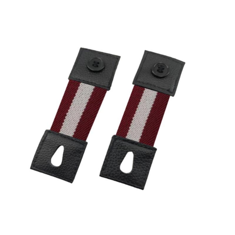 Adjustable Elastic Shirt Sleeve Bands with Non-Slip Cuff Holders -Fixed Button Closure for Men's Formal & Casual Attire