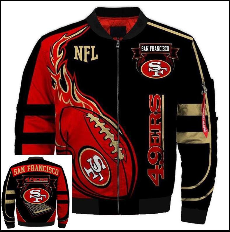 Herren NFL Falcons Team 3D-Druck Reißverschlussjacke