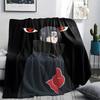 Itachi Uchiha Muster Flanelldecke, Hohe Qualität, Bequem für Alle Jahreszeiten, Heimdekoration, Wärme und Komfort, Perfekt für Geschenke.