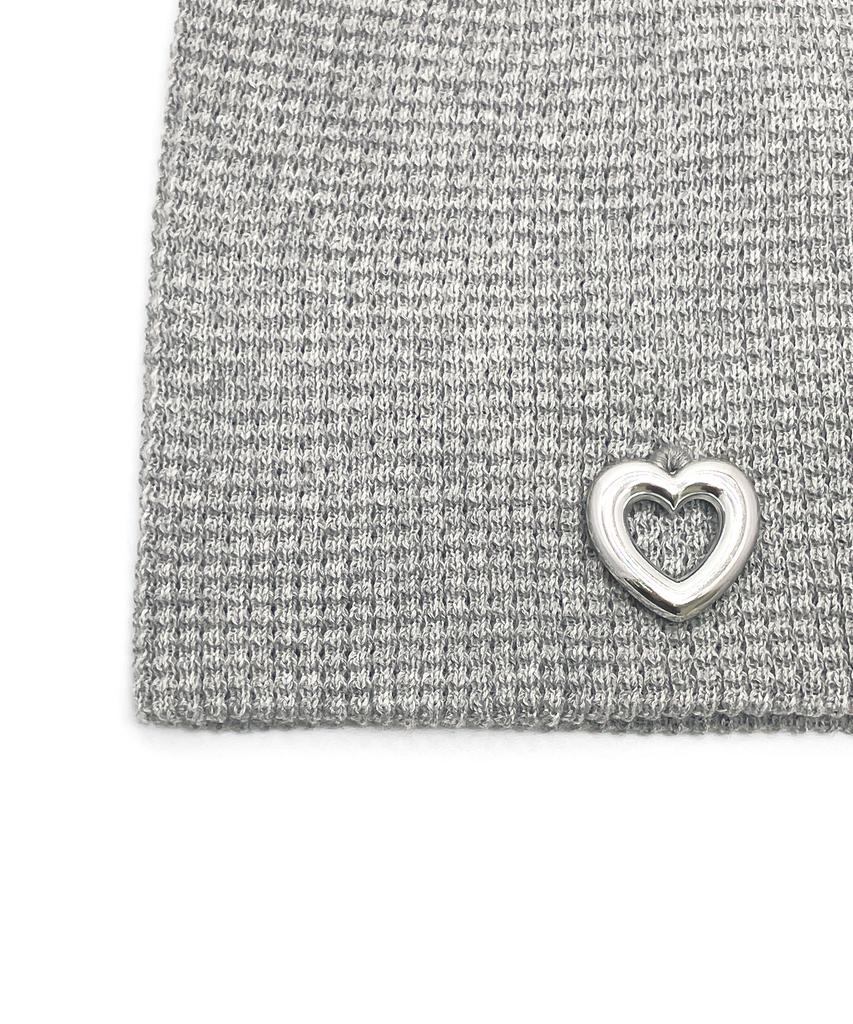 OTHER-worldly Heart Summer Knit Beanie [Gray]