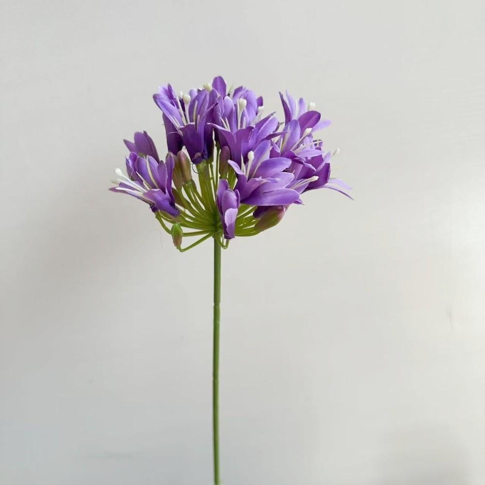 Long Branch Agapanthus Flowers Branch Fake Artificial Flower Fake Lotus Flower Table Accessories
