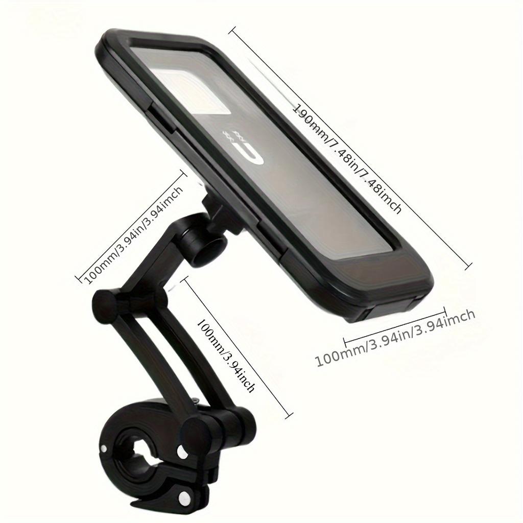 Motorcycle, Bicycle, Mobile Phone Holder, ABS Material, Magnetic Design, Retractable, Rainproof Bicycle and Electric Bike Navigation Holder