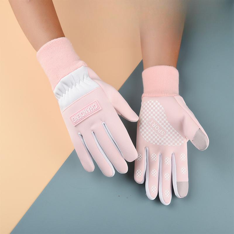 Women Thermal Gloves Waterproof Touchscreen Anti-Slip Outdoor Date Versatile Winter Sports Style