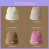 Women Woolen Knitted Beanie Cat Ear Solid Color Cold Protect Winter Fashion
