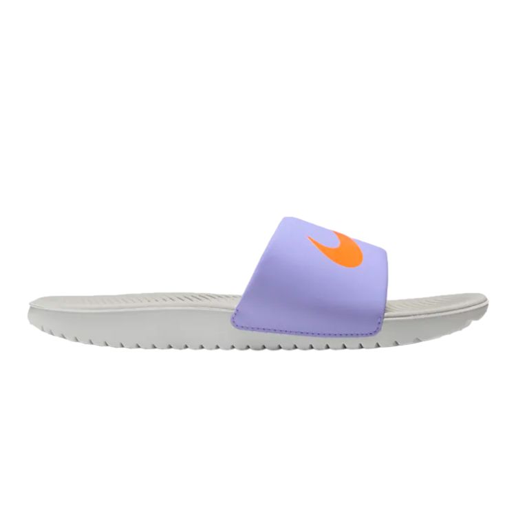 Nike Kawa Slide GS Purple Pulse Total Orange Kids Sneakers Light-Iron-Ore Photon-Dust FJ8812-500