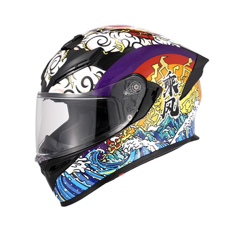 All-Season Motorcycle Full Face Helmet, 3C Certified for Men and Women