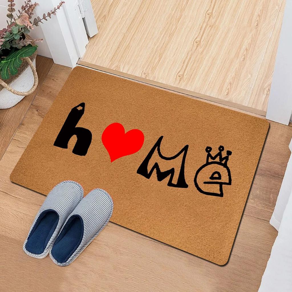 Welcome Sweet Home Floor Mat Door Mat Entrance Carpet Bathroom Absorbent Non Slip Kitchen Mat