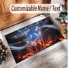 Personalized Crystal Velvet Carpet Manchester City Pattern Non Slip Floor Rug