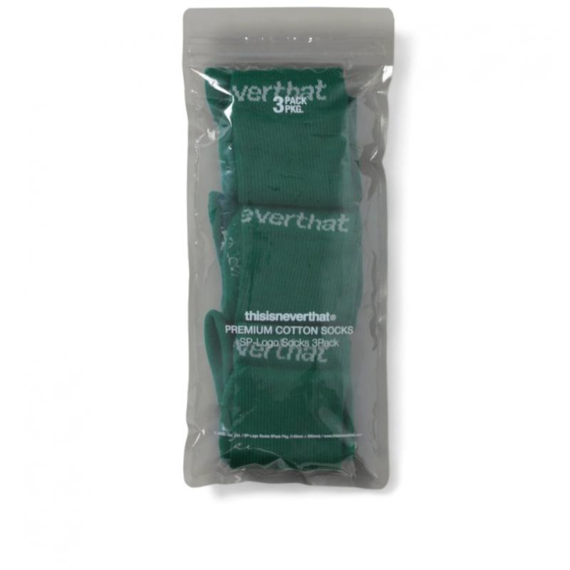 Thisisneverthat Sp Logo Socks 3pack Green