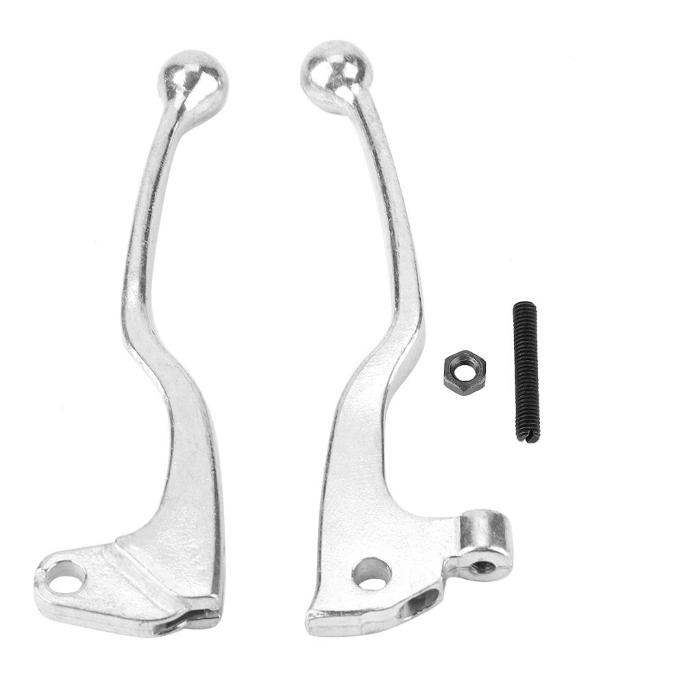 EBTOOLS Brake Levers, 1 Pair Motorcycle Clutch Brake Lever Handles for Ya-ma-ha YZ80 / YZ125 / TW200