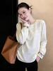 Women's Embroidered Jacquard Shirt - Retro Long Sleeve Top for Spring/Autumn