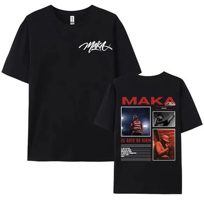 Rap Singer Maka Aura Tour 2025 Doublesided Printed Tshirt Retro Mens  Womens Casual Hot Selling Tshirt