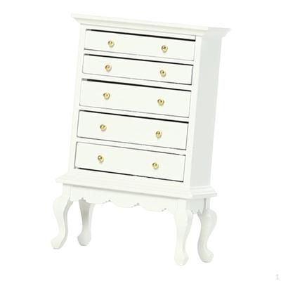 Doll House 5 Drawer Chest Miniature,Dollhouse Miniature Cabinet,1/12,Miniature Dollhouse