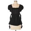 Y2K French Fashion Slimming U-neck Lace Trim Puff Sleeve Women's Top