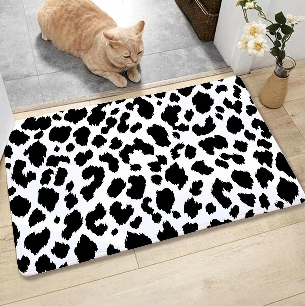 Tiger Stripes Cartoon Doormat Leopard Print Entry Door Printed Carpet Foot Pad Animal Pattern Floor Mat