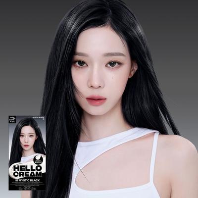 Inszenierung New Hello Cream Mystic Black Black Tone Down (für graues Haar)