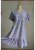 2026 Summer Women's Casual Short Sleeve Belted Flowy Dress