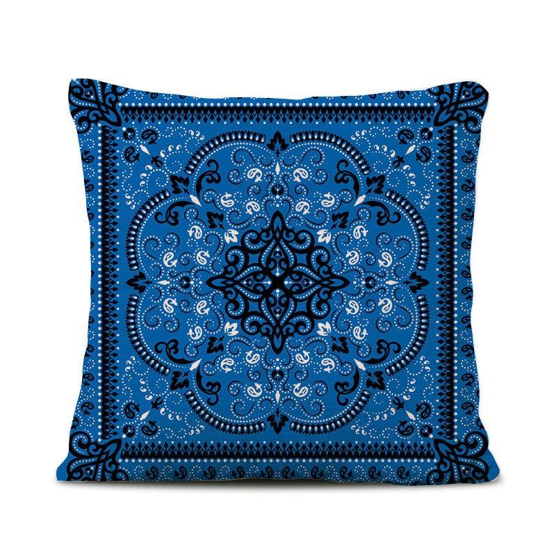 Retro Persian Style Turkish Waist Pillow, Luxury Ethnic Palace Style B&B Hotel Model Room Decoration Sofa Pillow