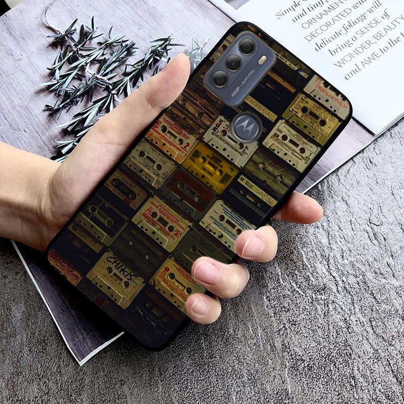 Phone Case For Moto G86 G85 G75 G15 G05 G56 G72 G53 G54 G84 G60 G31 G32 G24 G 5G G Play Retro Cassette Tape