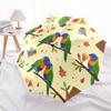 1 PC Automatic Folding Umbrella - Cute Parrot Pattern, Portable & Foldable Design with 8 Ribs, Christmas Birthday Gifts