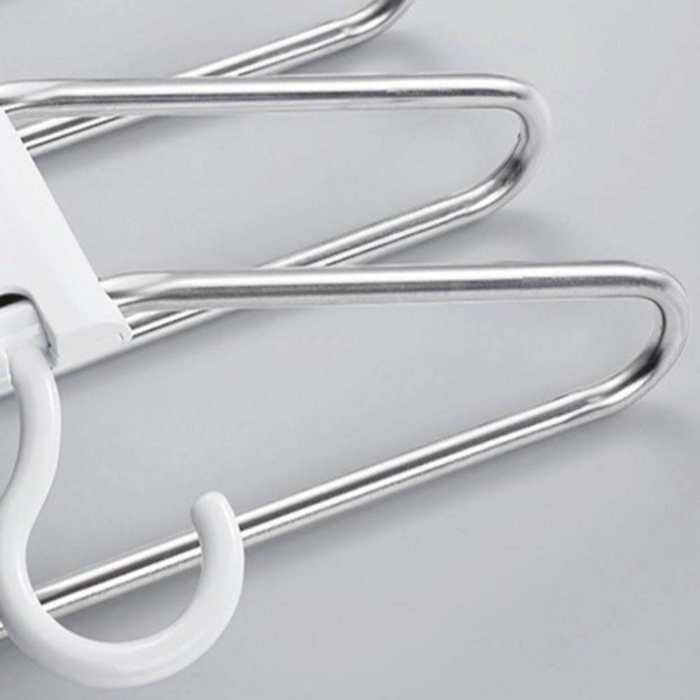 Hanging Hole Foldable Pants Hangers Stainless Steel Multifunctional Trouser Rack  Jeans