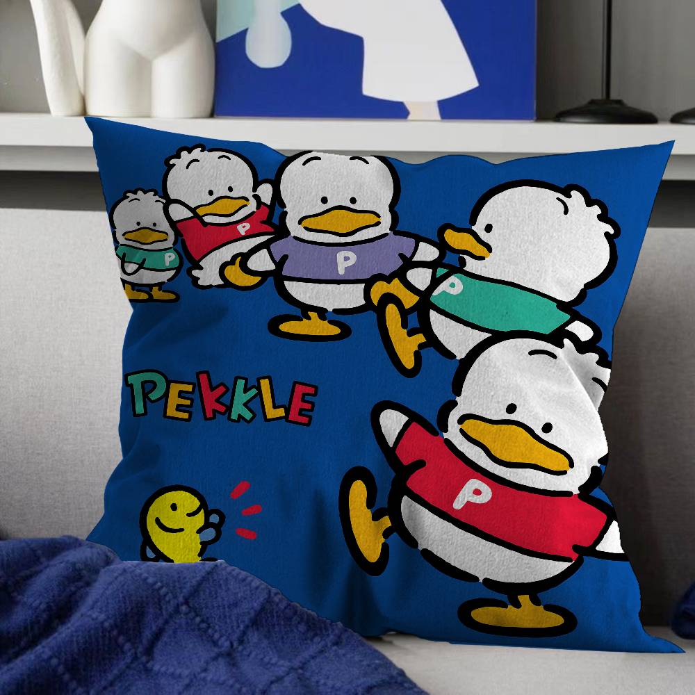 

A-ahiruno P-pekkle Мультяшный Стич Подушка Чехол Чехол для диванной подушки Украшение дома Комнаты Детский подарок 12x12Inch