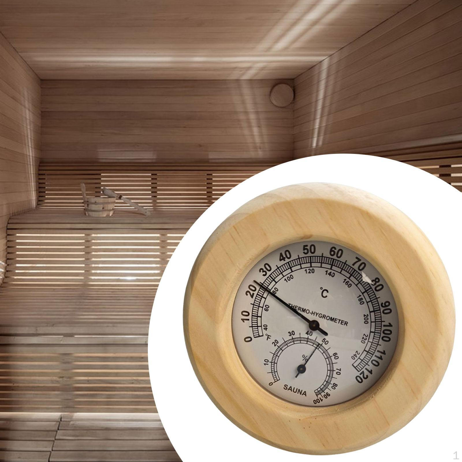 

2 в 1 гигротермограф для сауны, деревянный, устройство для измерения температуры и влажности в офисе белый