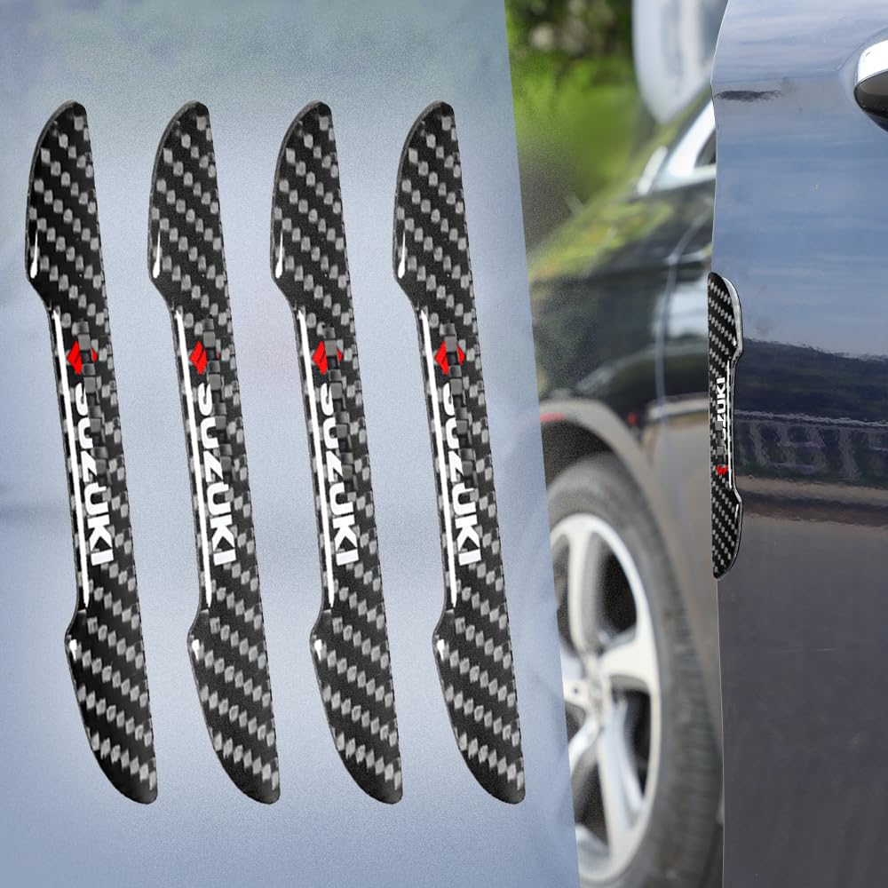 Side Door Guard, Door Trim, Side Door Bumper, Carbon Fiber, Protective Sticker, For Automobiles,