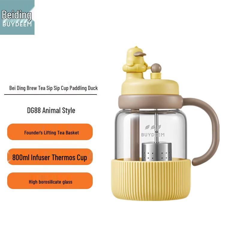 Beiding 800ML High Borosilicate Glass Tea Infuser Bottle
