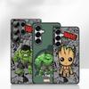 Hulk Marvel Sticker Groots Case for Motorola Moto G04 G13 G14 g45 G22 G23 G20 G32 G34 G35 G64 G82 G84 G53 G60 G72 E14 E15 E13