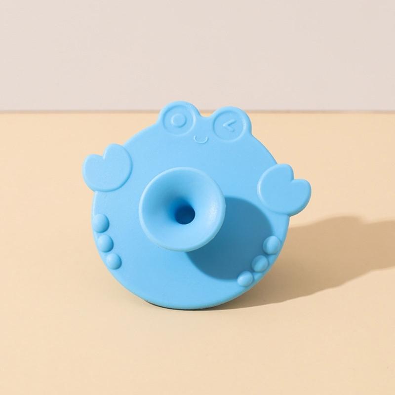 Multifunctional Infant Silicone Cleaning Brush Safe Bath Massage Tool Cute Cartoon Design for Baby Comfortable