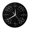 Acrylic Wall Clock with Mathematical Equations Conversation Starter Math Equation