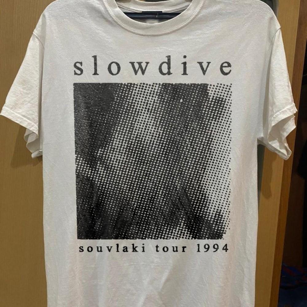 Slowdive Tshirt, Slowdive Band Retro Style White Unisex Tshirt KH14676 Unisex T-Shirt XXXXL