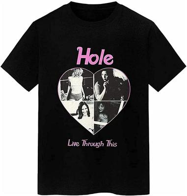 Hole Band Courtney Love Herren Baumwolle Schwarz Alle Größen T-Shirt