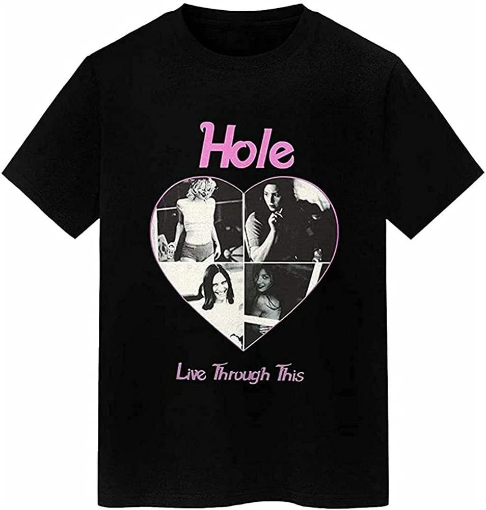 

Hole Band Courtney Love Men s Cotton Black All Size Shirt XL