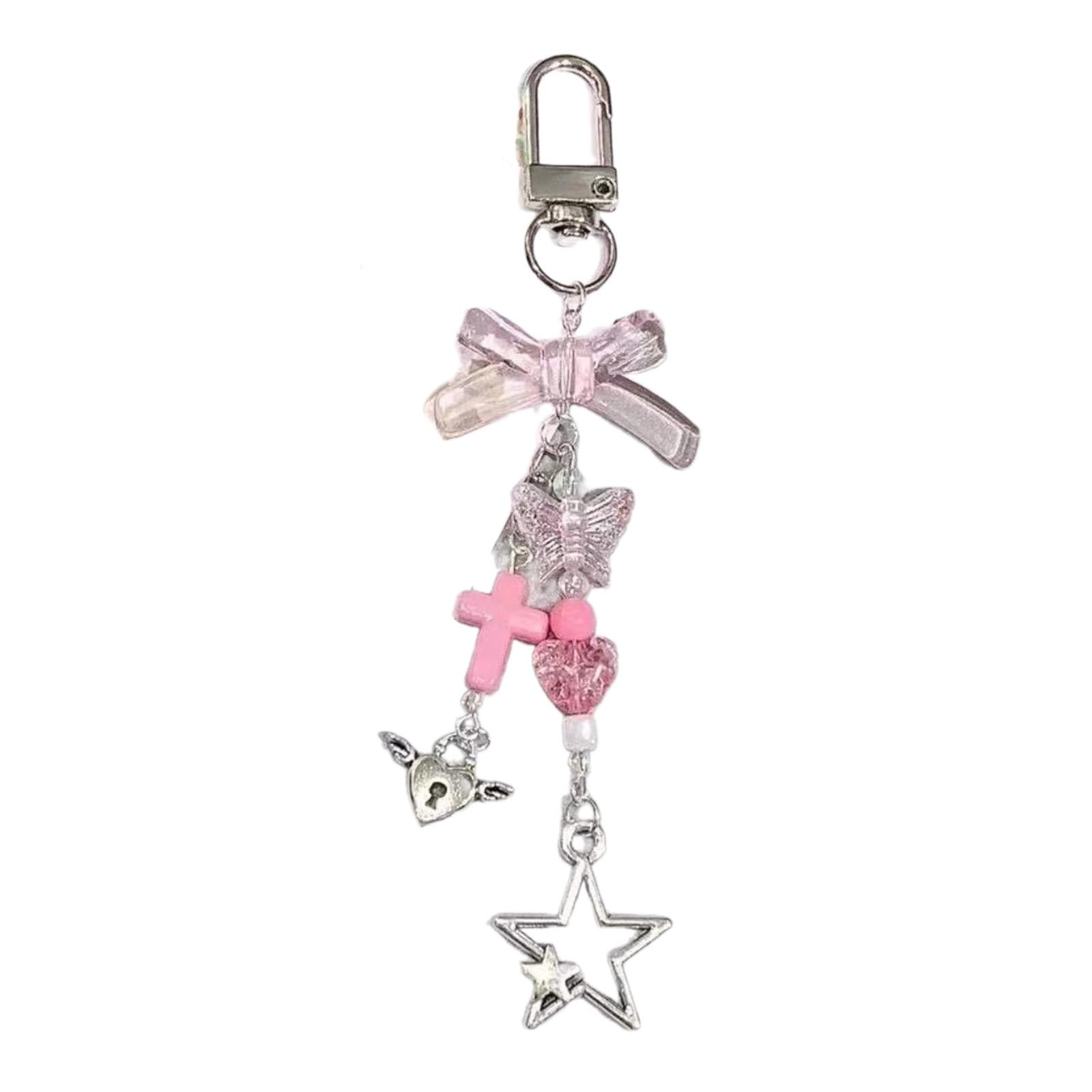 Милый брелок с подвеской в виде звезды и сердца — фото 10