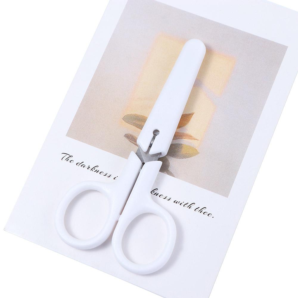 Mini for Paper Student Stainless Steel Scissor Office Scissor White Color White Tiny Scissors