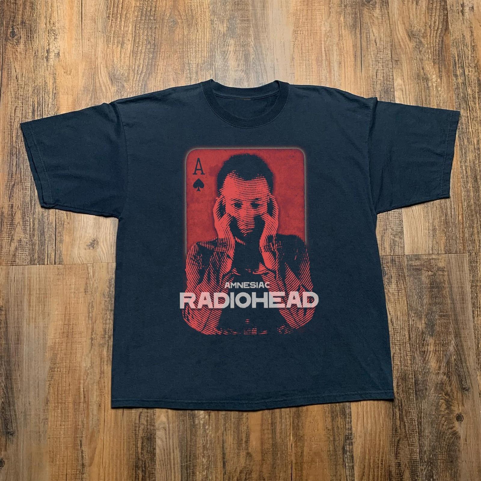 Radiohead Amnesiac Thom Yorke Black Unisex T-shirt Size S-5XL L
