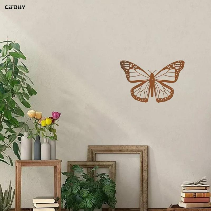 Metal Butterfly Wall Decor Anticorrosion Panel for Home Garden