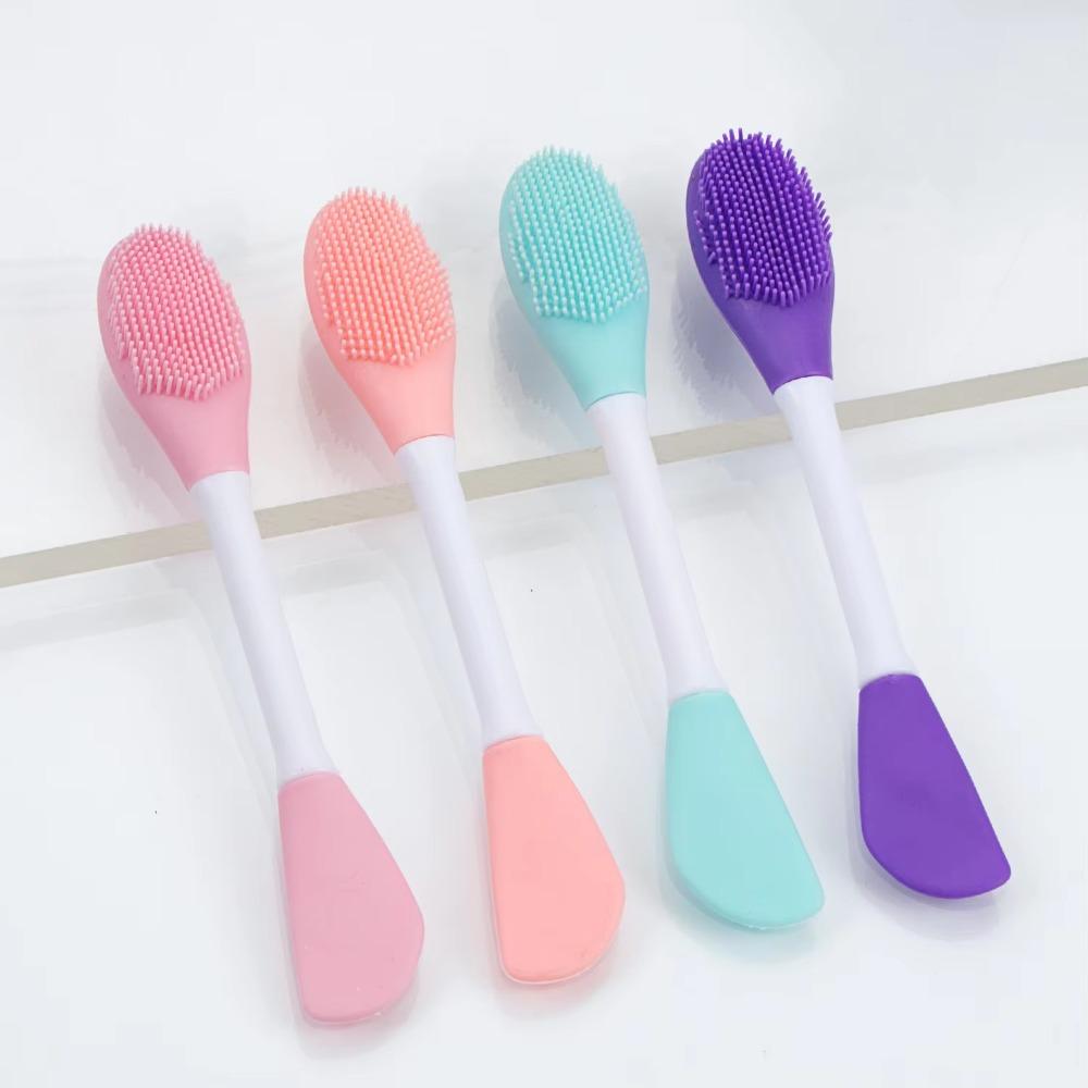 Geschenke Silikon Gesichtsmasken Pinsel Doppelkopf Peeling Gesichtsreinigung Pinsel Hautpflege Werkzeuge